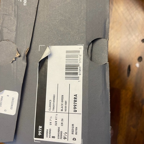 New Balance Black and Cream Sneakers - Picture 5 of 5